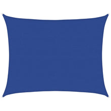 Zonnezeil 160 g/m² rechthoekig 6x8 m HDPE zwart