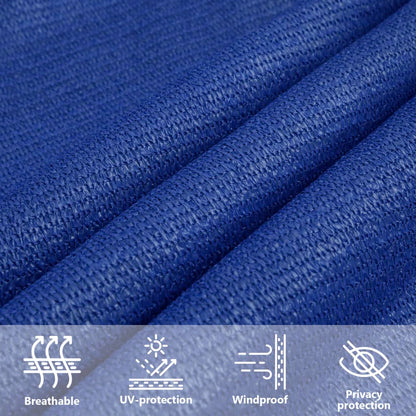 Zonnezeil 160 G/M² 2,5X2,5X3,5 M Hdpe Blauw 2.5 x 2.5 x 3.5 m