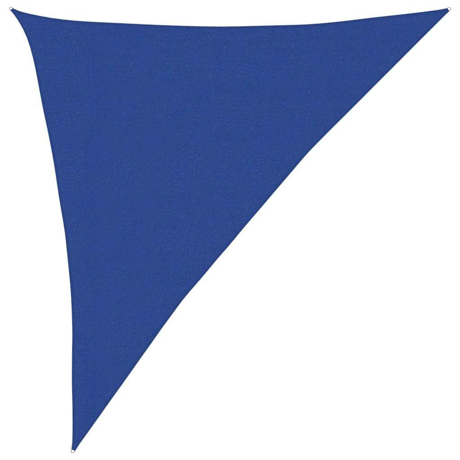 Zonnezeil 160 G/M² Driehoekig Hdpe Blauw 3 x 4 x 5 m