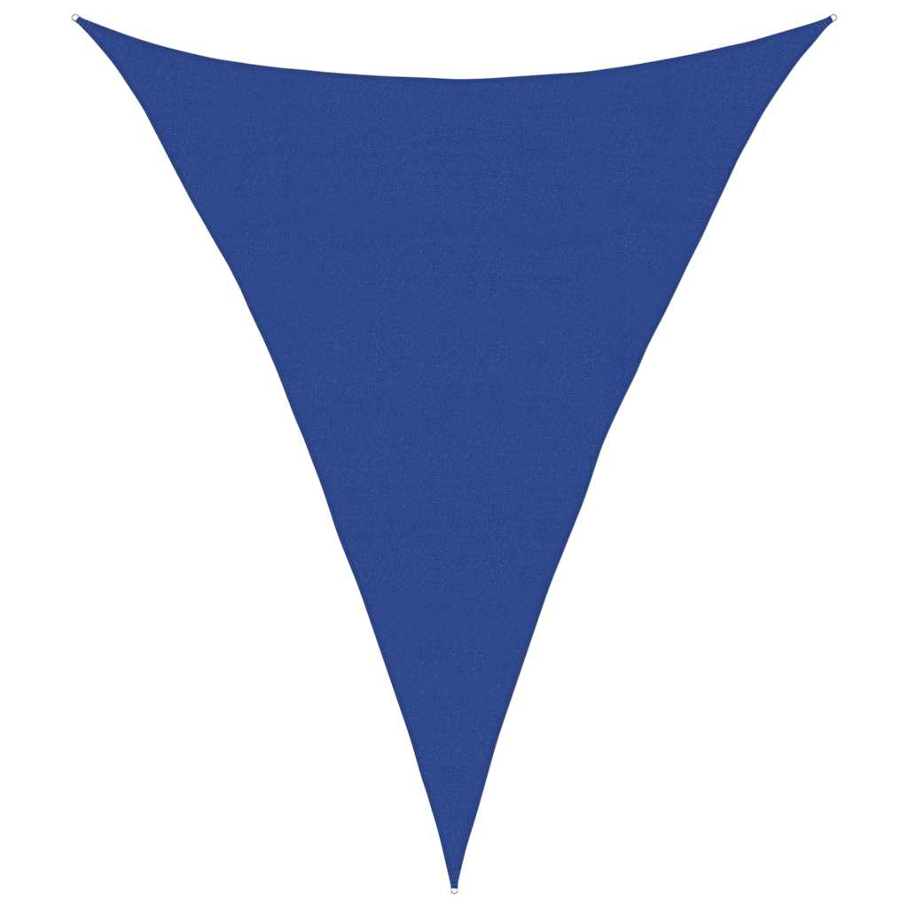 Zonnezeil 160 G/M² Driehoekig Hdpe Blauw 4 x 5 x 5 m