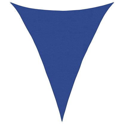 Zonnezeil 160 G/M² Driehoekig Hdpe Blauw 4 x 5 x 5 m