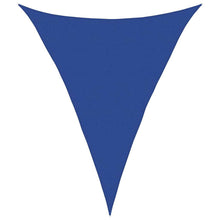 Zonnezeil 160 G/M² Driehoekig Hdpe Blauw 5 x 6 x 6 m