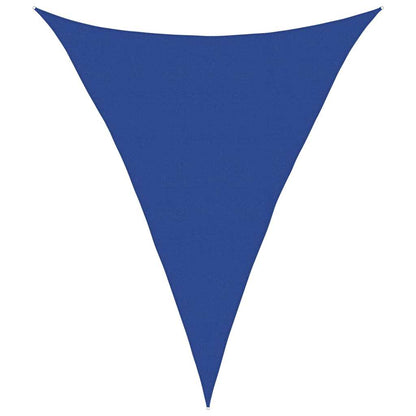 Zonnezeil 160 G/M² Driehoekig Hdpe Blauw 5 x 6 x 6 m