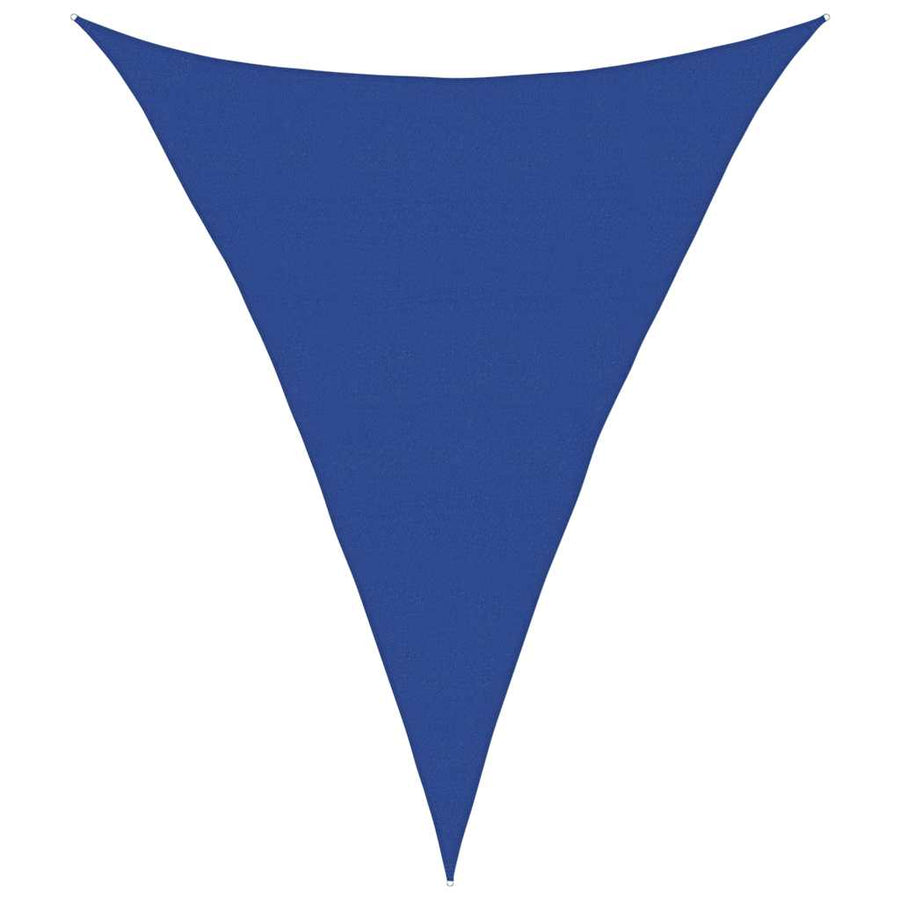 Zonnezeil 160 G/M² Driehoekig Hdpe Blauw 5 x 6 x 6 m