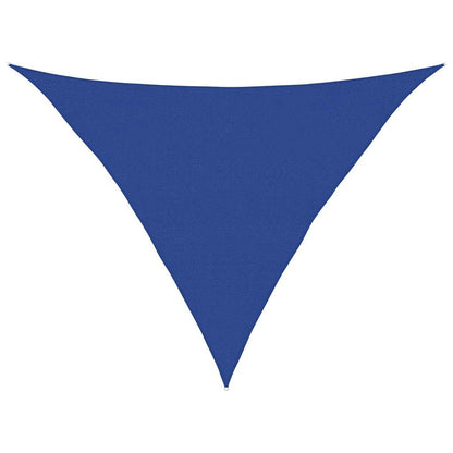 Zonnezeil 160 g/m² driehoekig 5x5x6 m HDPE blauw