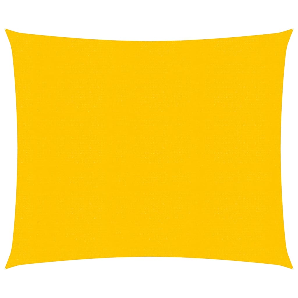 Zonnezeil 160 g/m² vierkant 4x4 m HDPE geel