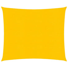 Zonnezeil 160 g/m² vierkant 4x4 m HDPE geel