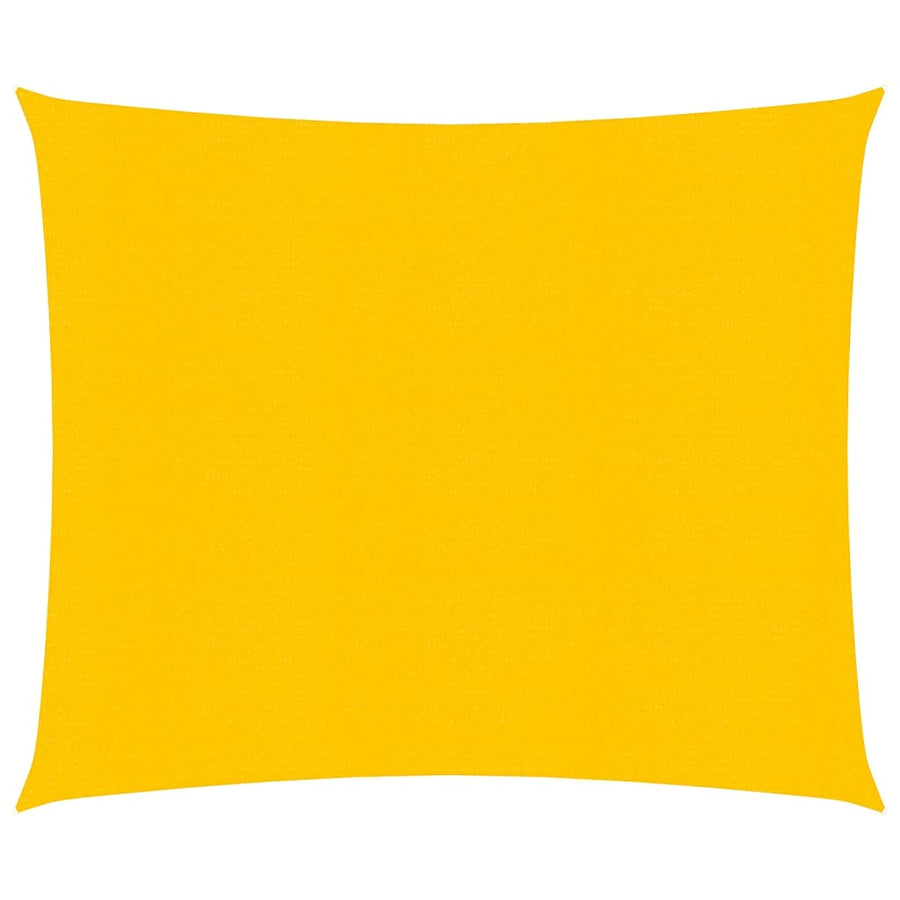 Zonnezeil 160 g/m² vierkant 4x4 m HDPE geel