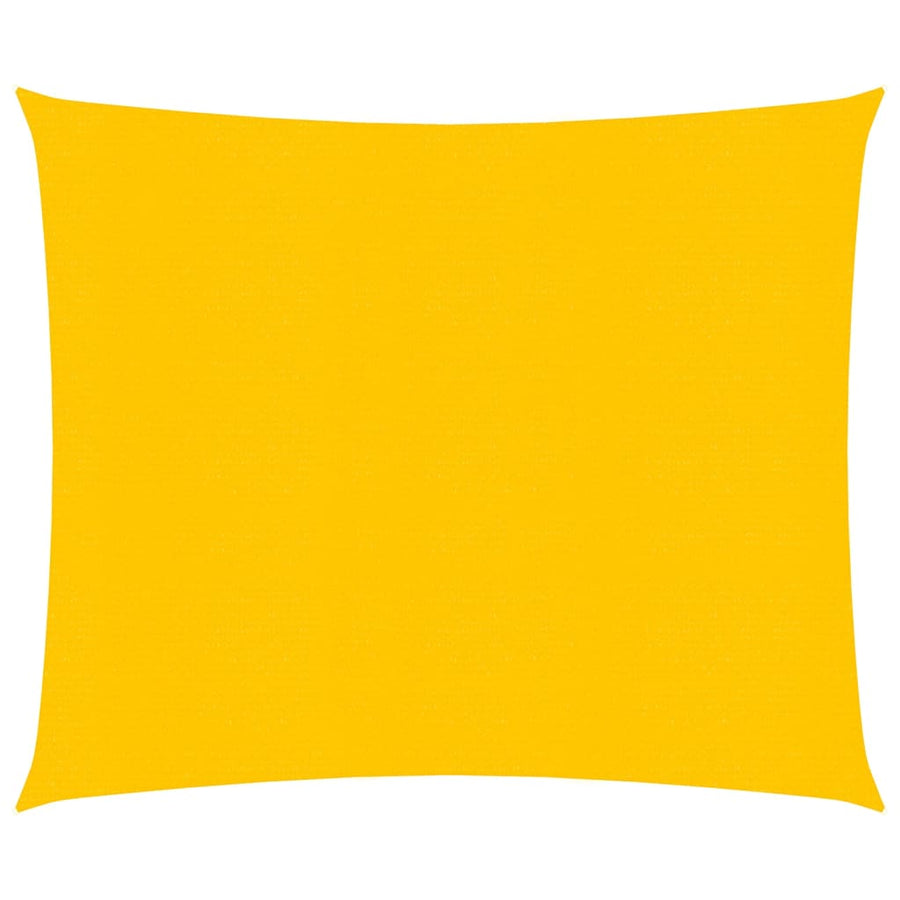 Zonnezeil 160 g/m² vierkant 5x5 m HDPE geel