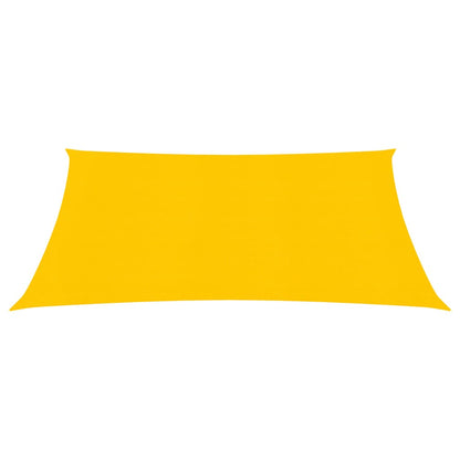Zonnezeil 160 g/m² vierkant 5x5 m HDPE geel