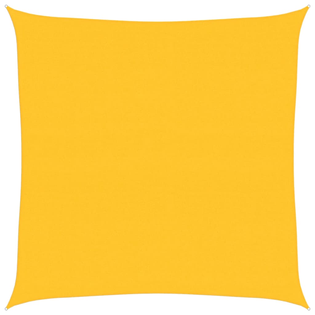 Zonnezeil 160 G/M² Vierkant Hdpe Geel 6 x 6 m