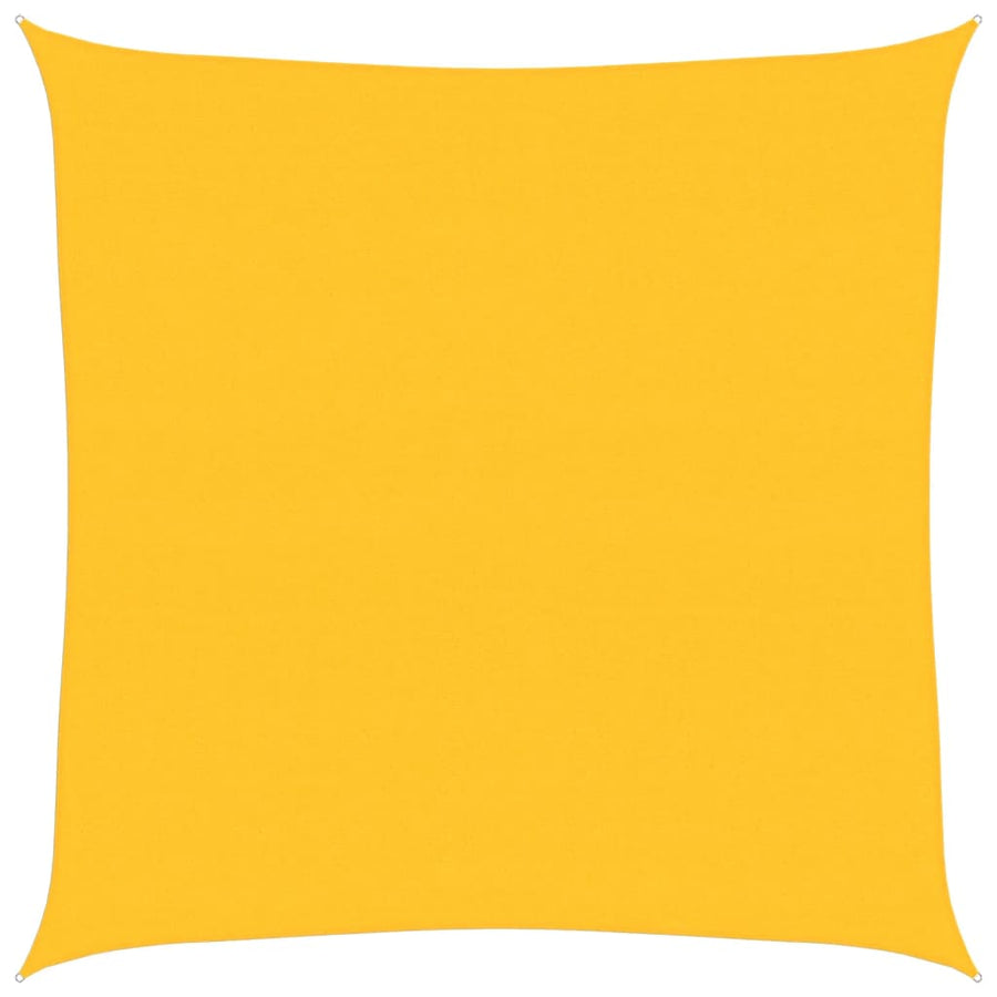 Zonnezeil 160 G/M² Vierkant Hdpe Geel 6 x 6 m