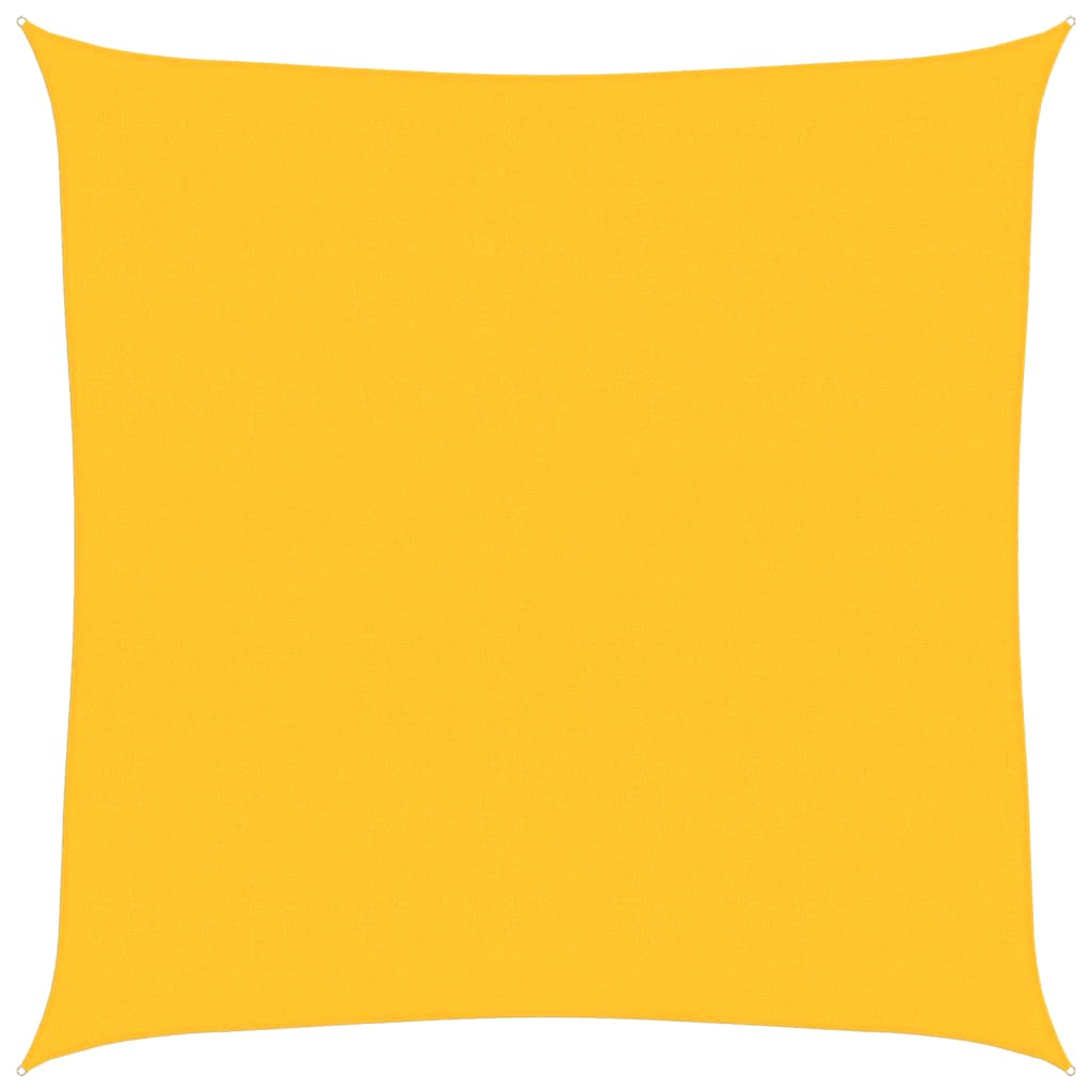 Zonnezeil 160 G/M² Vierkant Hdpe Geel 7 x 7 m