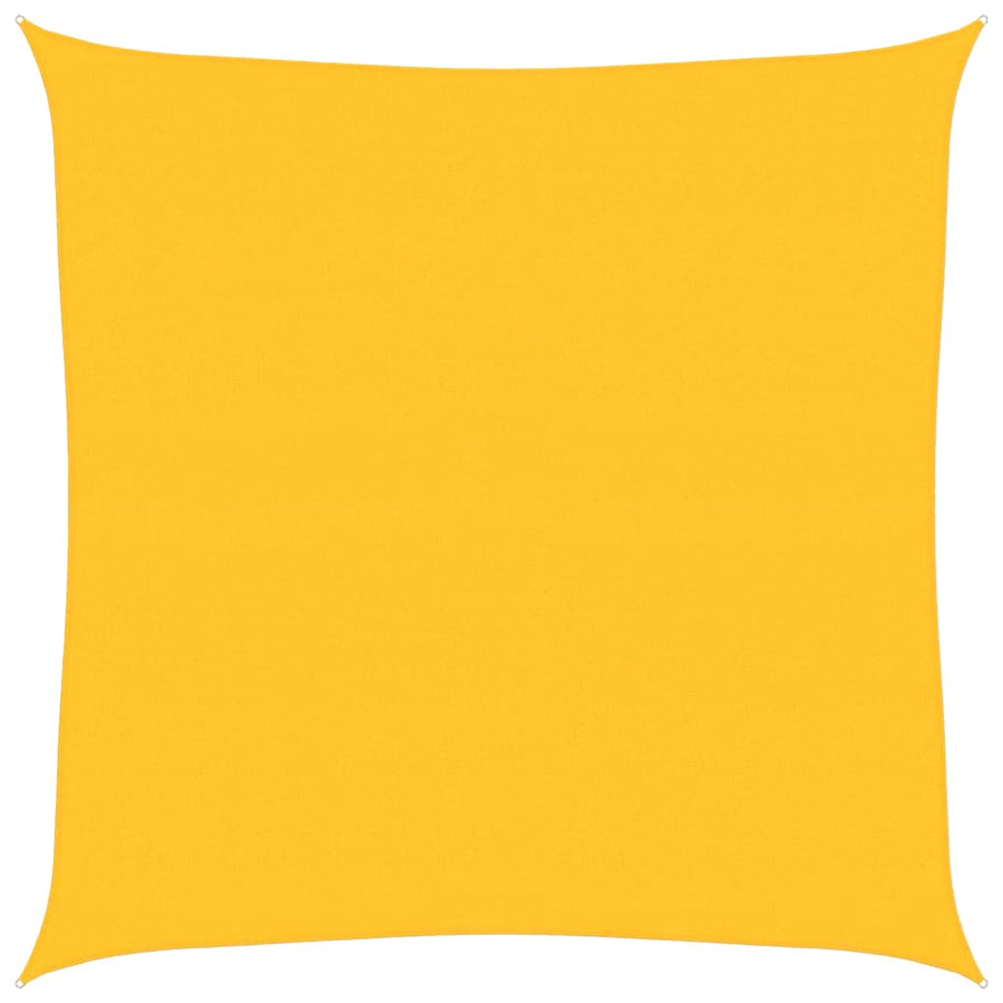 Zonnezeil 160 G/M² Vierkant Hdpe Geel 7 x 7 m