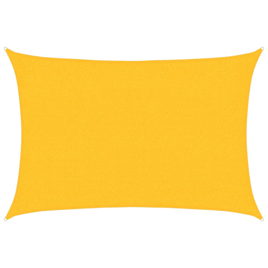 Zonnezeil 160 G/M² Rechthoekig 2X2,5 M Hdpe Geel 2 x 2.5 m