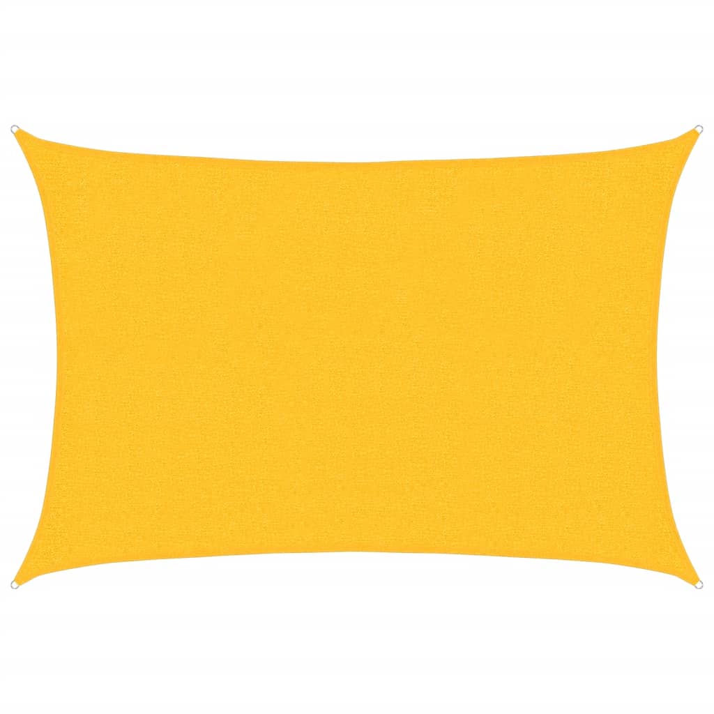 Zonnezeil 160 G/M² Rechthoekig Hdpe Geel 2 x 3 m