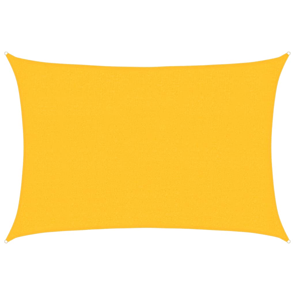 Zonnezeil 160 g/m² 2,5x4 m HDPE geel