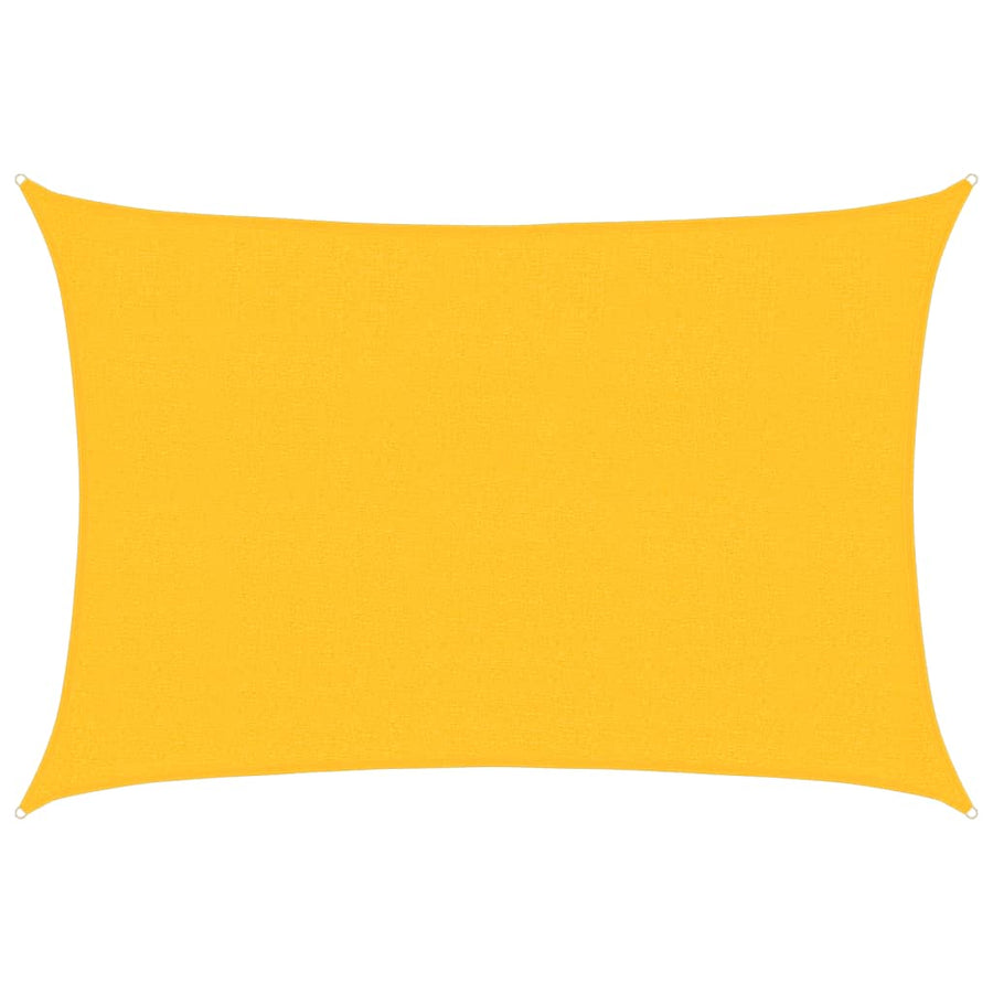 Zonnezeil 160 g/m² 2,5x4 m HDPE geel