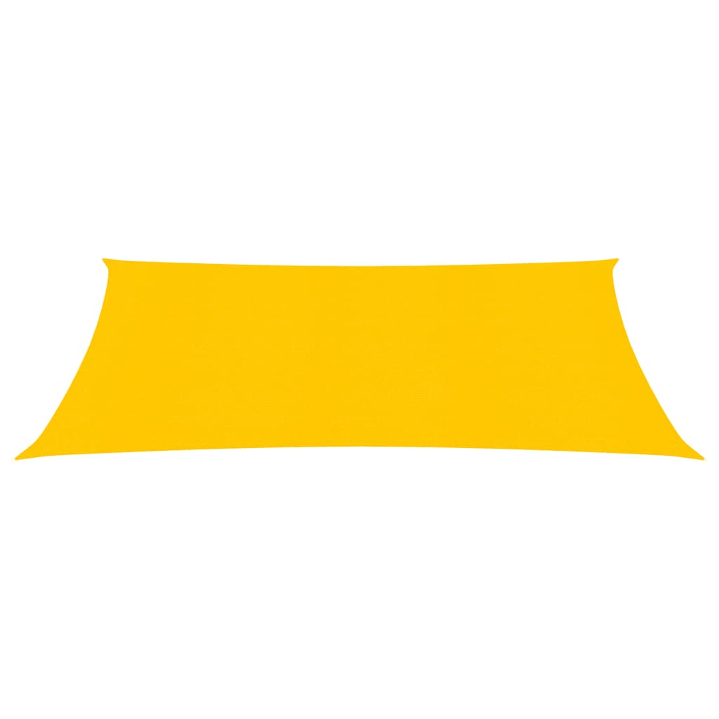 Zonnezeil 160 g/m² rechthoekig 3,5x4,5 m HDPE geel