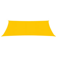 Zonnezeil 160 g/m² rechthoekig 3,5x4,5 m HDPE geel