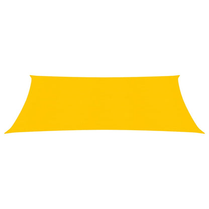 Zonnezeil 160 g/m² rechthoekig 3,5x4,5 m HDPE geel