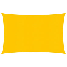 Zonnezeil 160 g/m² rechthoekig 3,5x5 m HDPE geel
