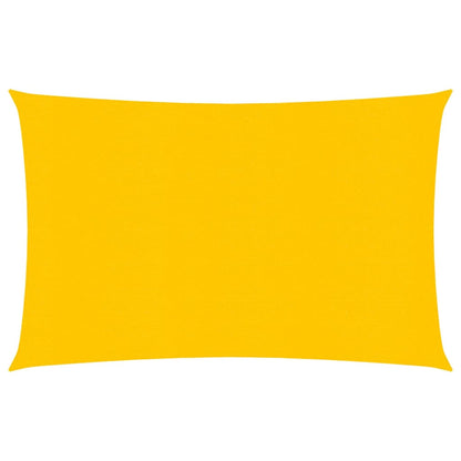 Zonnezeil 160 g/m² rechthoekig 3,5x5 m HDPE geel