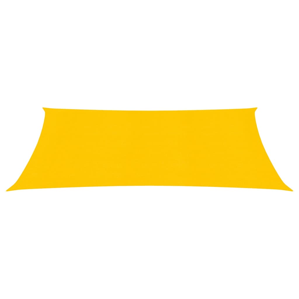 Zonnezeil 160 g/m² rechthoekig 3,5x5 m HDPE geel