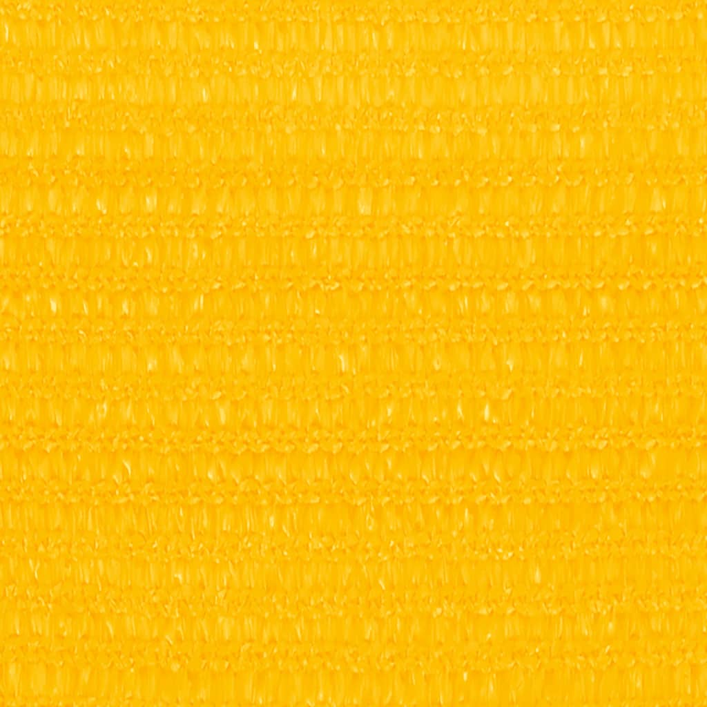 Zonnezeil 160 g/m² rechthoekig 3,5x5 m HDPE geel