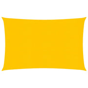 Zonnezeil rechthoekig 4x5 m HDPE geel