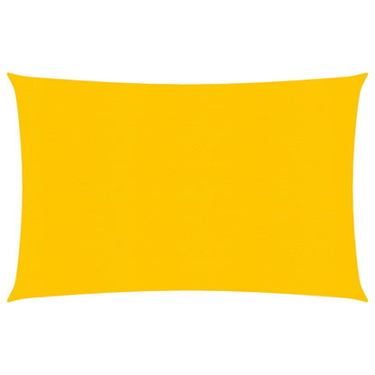 Zonnezeil 160 g/m² rechthoekig 4x5 m HDPE geel