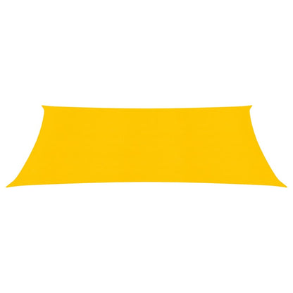 Zonnezeil 160 g/m² rechthoekig 4x5 m HDPE geel