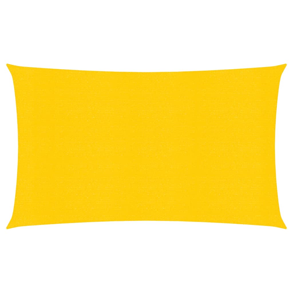 Zonnezeil 160 g/m² rechthoekig 4x7 m HDPE geel