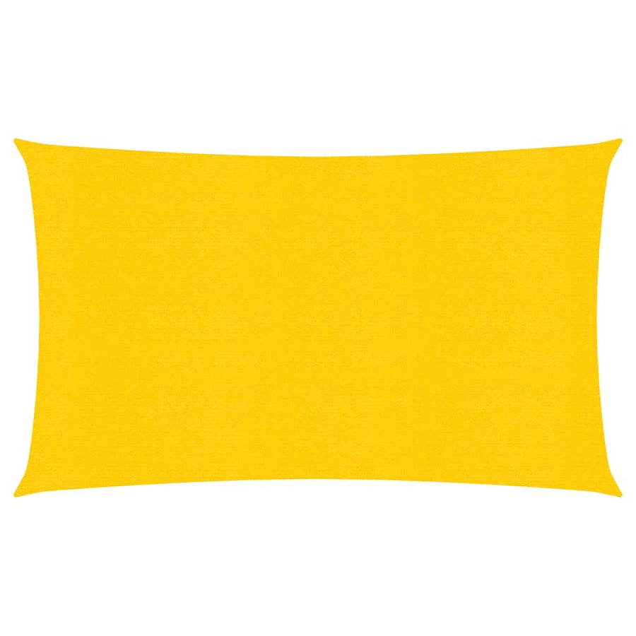 Zonnezeil 160 g/m² rechthoekig 4x7 m HDPE geel