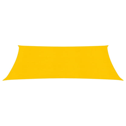 Zonnezeil 160 g/m² rechthoekig 5x6 m HDPE geel