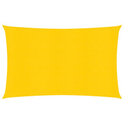 Zonnezeil rechthoekig 5x7 m HDPE geel
