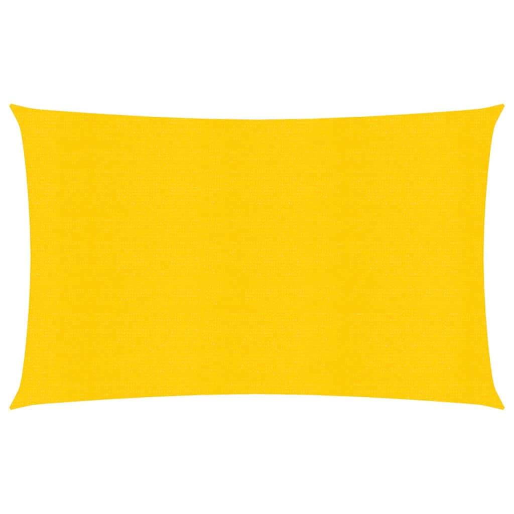 Zonnezeil 160 g/m² rechthoekig 5x7 m HDPE geel