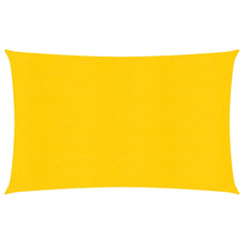 Zonnezeil 160 g/m² rechthoekig 5x7 m HDPE geel