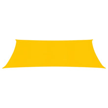 Zonnezeil 160 g/m² rechthoekig 5x7 m HDPE geel