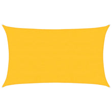 Zonnezeil 160 g/m² rechthoekig 5x8 m HDPE geel