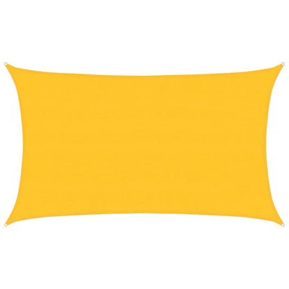 Zonnezeil 160 g/m² rechthoekig 5x8 m HDPE geel