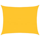 Zonnezeil rechthoekig 6x7 m geel HDPE