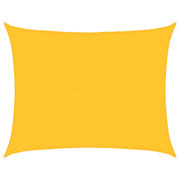 Zonnezeil rechthoekig 6x7 m geel HDPE