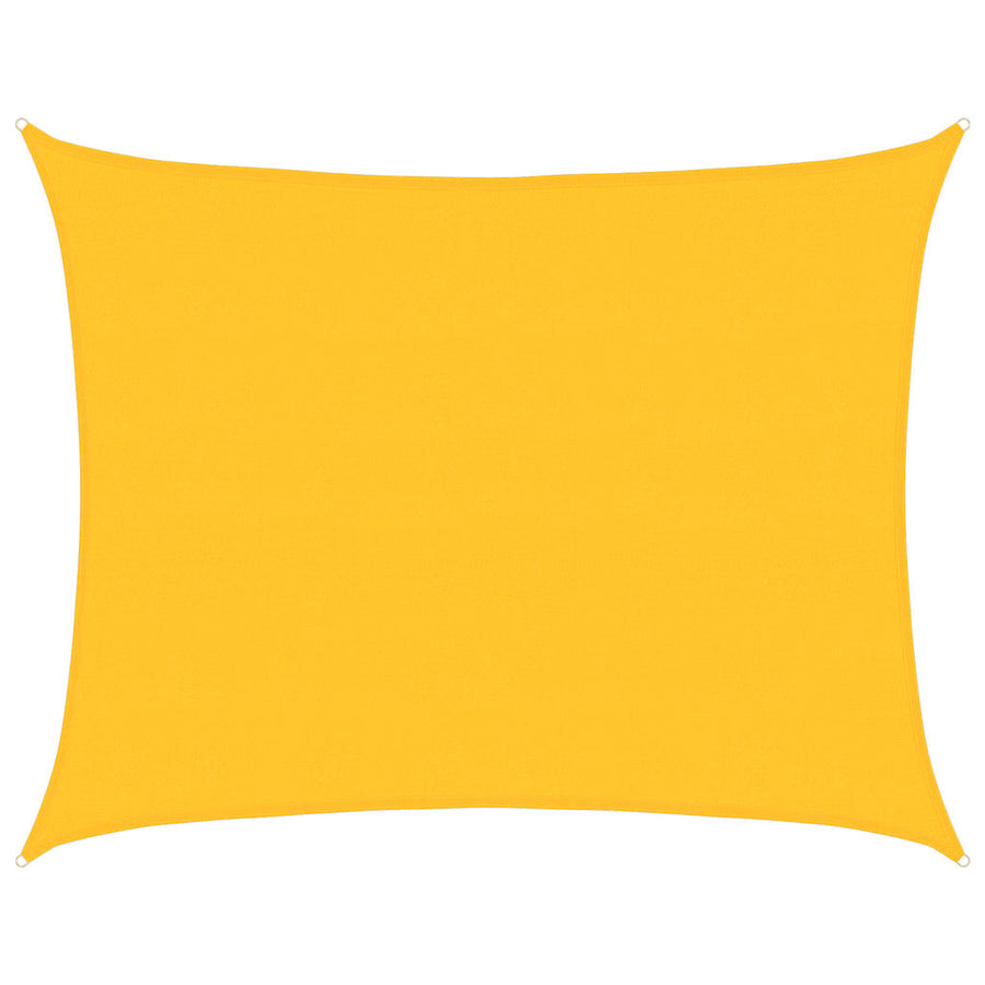 Zonnezeil 160 G/M² Rechthoekig Hdpe Geel 6 x 7 m