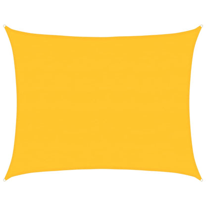 Zonnezeil 160 G/M² Rechthoekig Hdpe Geel 6 x 8 m