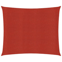 Zonnezeil 160 g/m² 3,6x3,6 m HDPE rood 3.6 x 3.6 m Rood