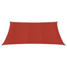 Zonnezeil 160 g/m² 6x6 m HDPE rood 6 x 6 m Rood