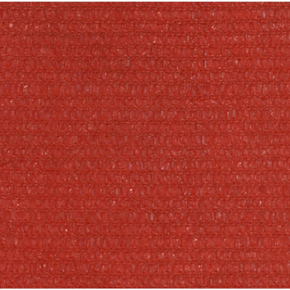 Zonnezeil 160 g/m² 6x6 m HDPE rood 6 x 6 m Rood