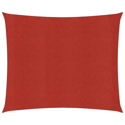 Zonnezeil 160 g/m² 7x7 m HDPE rood 7 x 7 m Rood