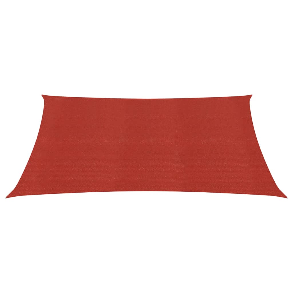 Zonnezeil 160 g/m² 7x7 m HDPE rood 7 x 7 m Rood